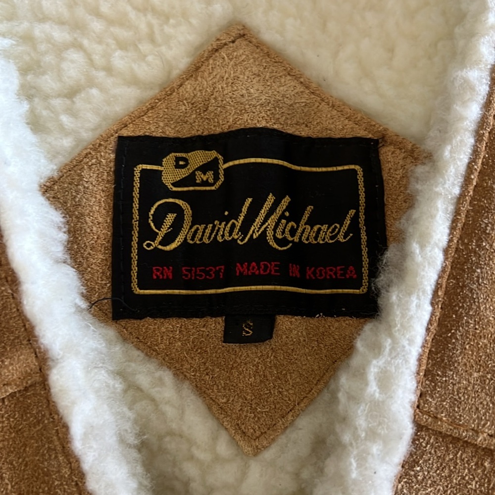 Rare Vintage Suede Sherpa Vest - Picture 2 of 9